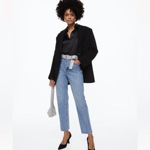 H&M Dark Wash Mom straight jean